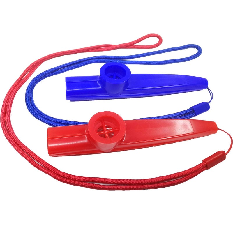 Fartime فارتايم 6 قطع كازو بلاستيكية مع حبال، آلات موسيقية، هدية جيدة للأطفال، رفيق جيد لآلة اليوكليلي، الكمان، الجيتار، لوحة المفاتيح البيانو. - Image 4